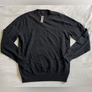 NWT Grey Speckled Cashmere Sweater